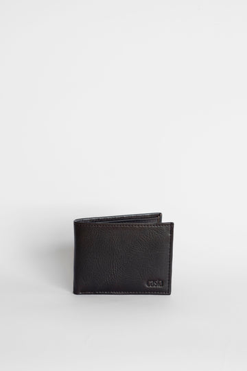 Leather wallet for men black