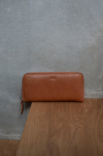 Leather wallet - Aloe