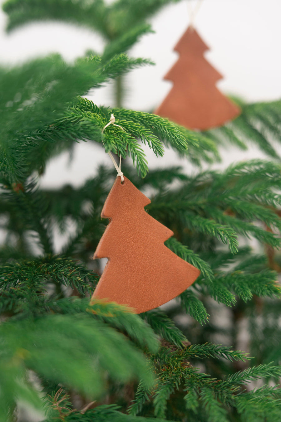Christmas leather ornaments