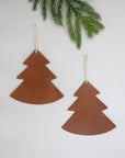 Christmas leather ornaments