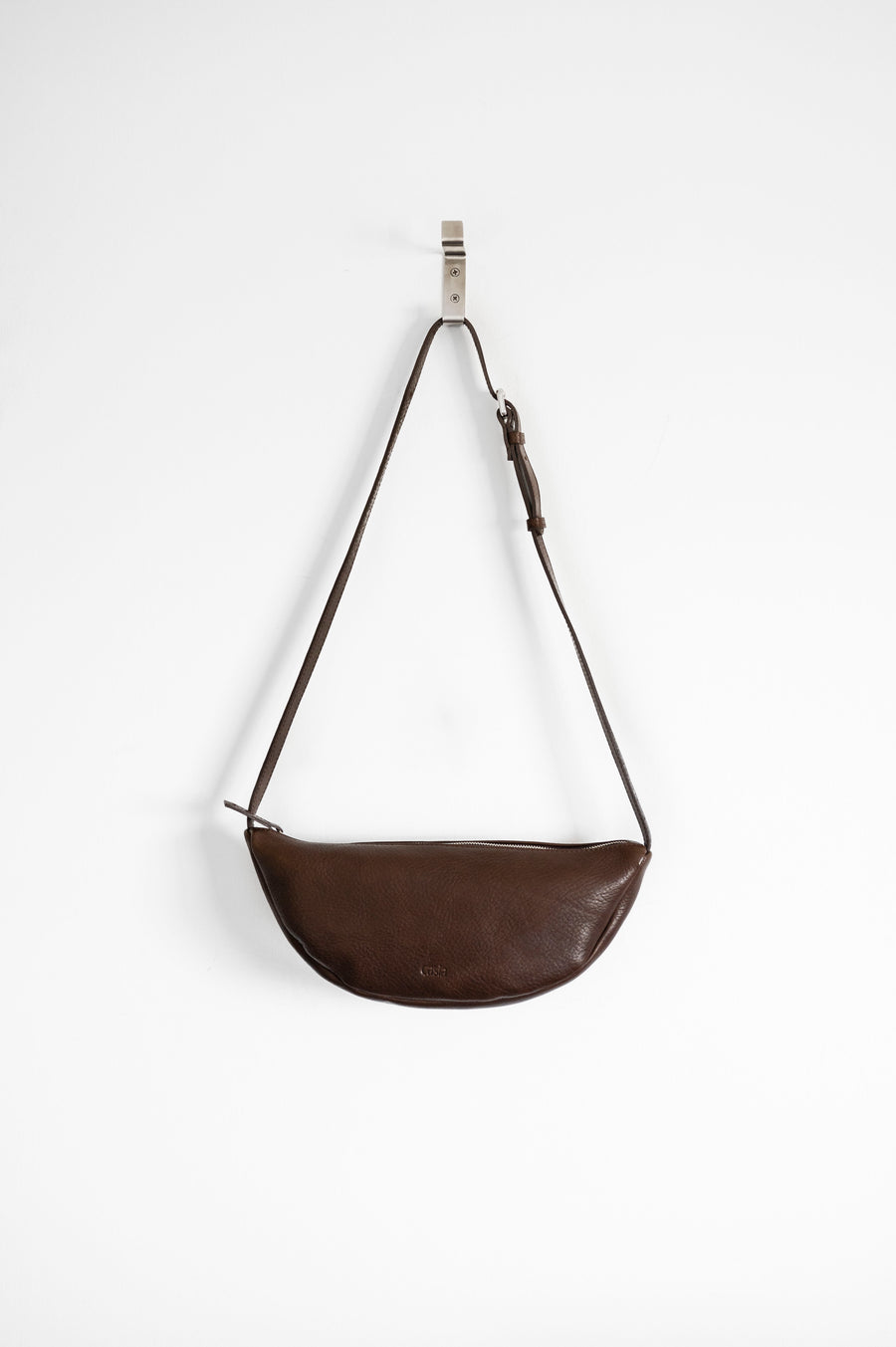 Mocha Mousse Chocolate Leather Sling Bag | Fanny Pack | Leather Hobo Bag | Leather Crossbody Bag - Leather Shoulder Bag