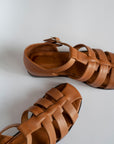 caramel leather premium sandals