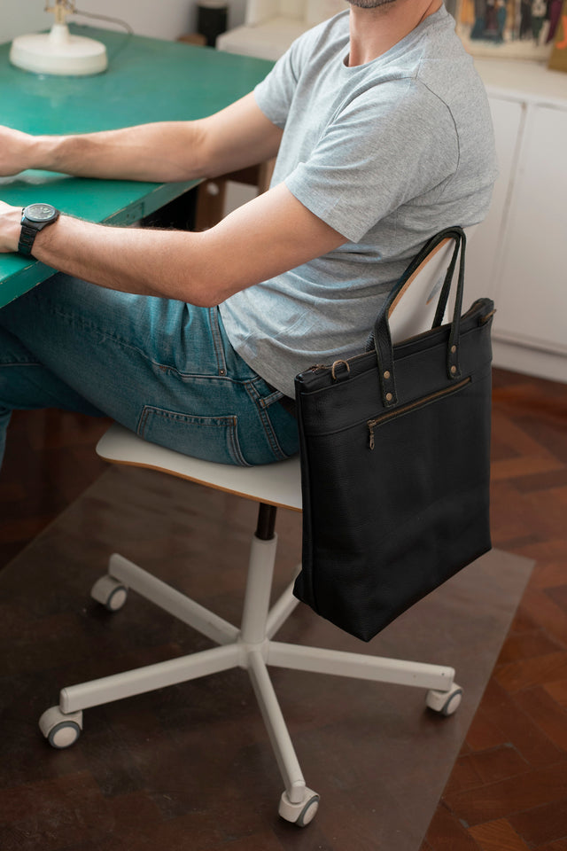 Leather tote bag - Ceibo L briefcase