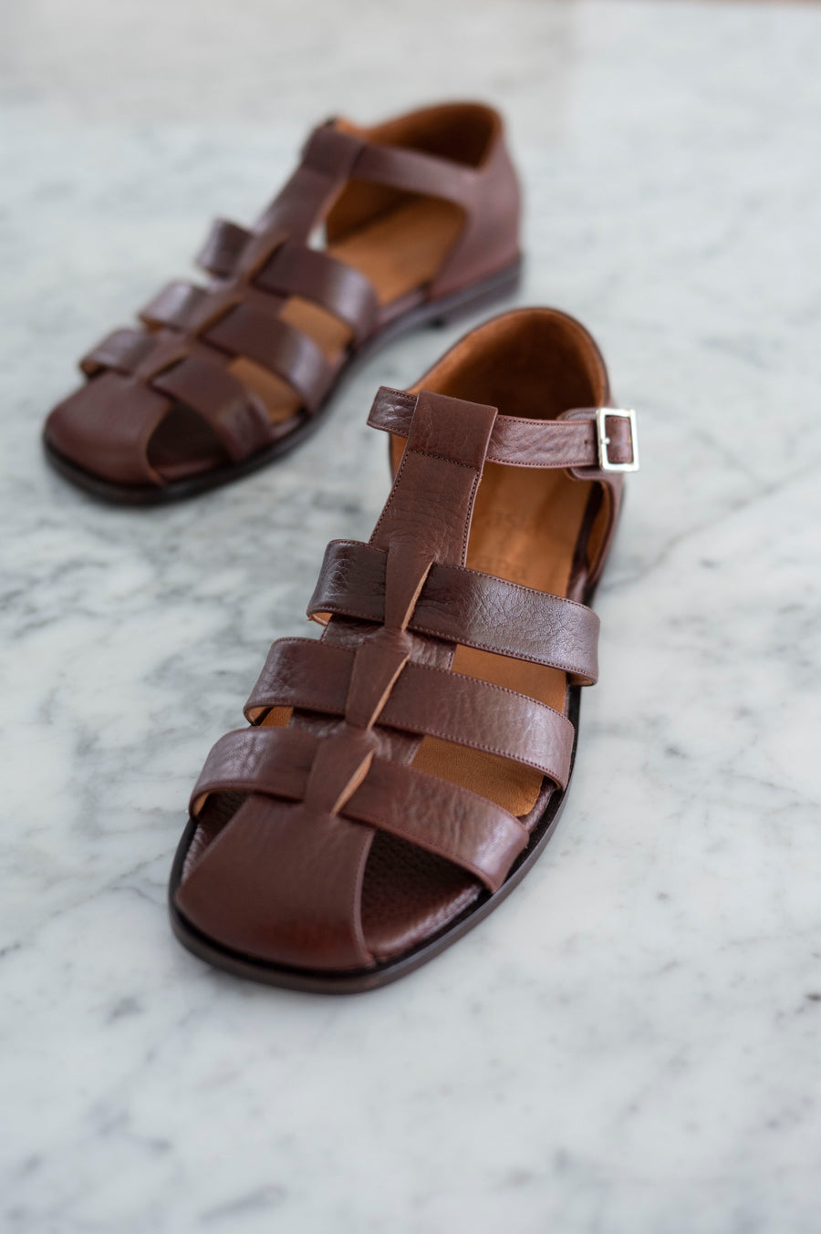 Leather Fisherman Sandals - Costa