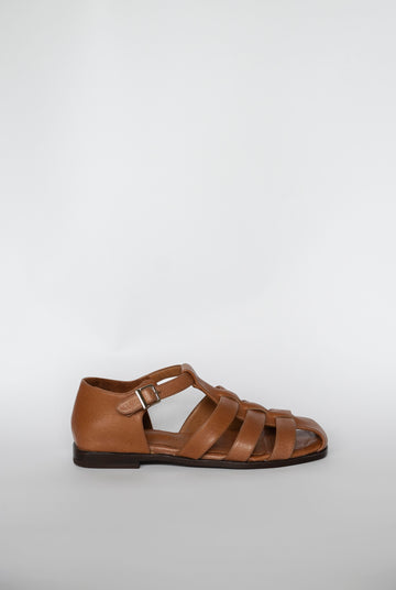 fishermen sandals caramel