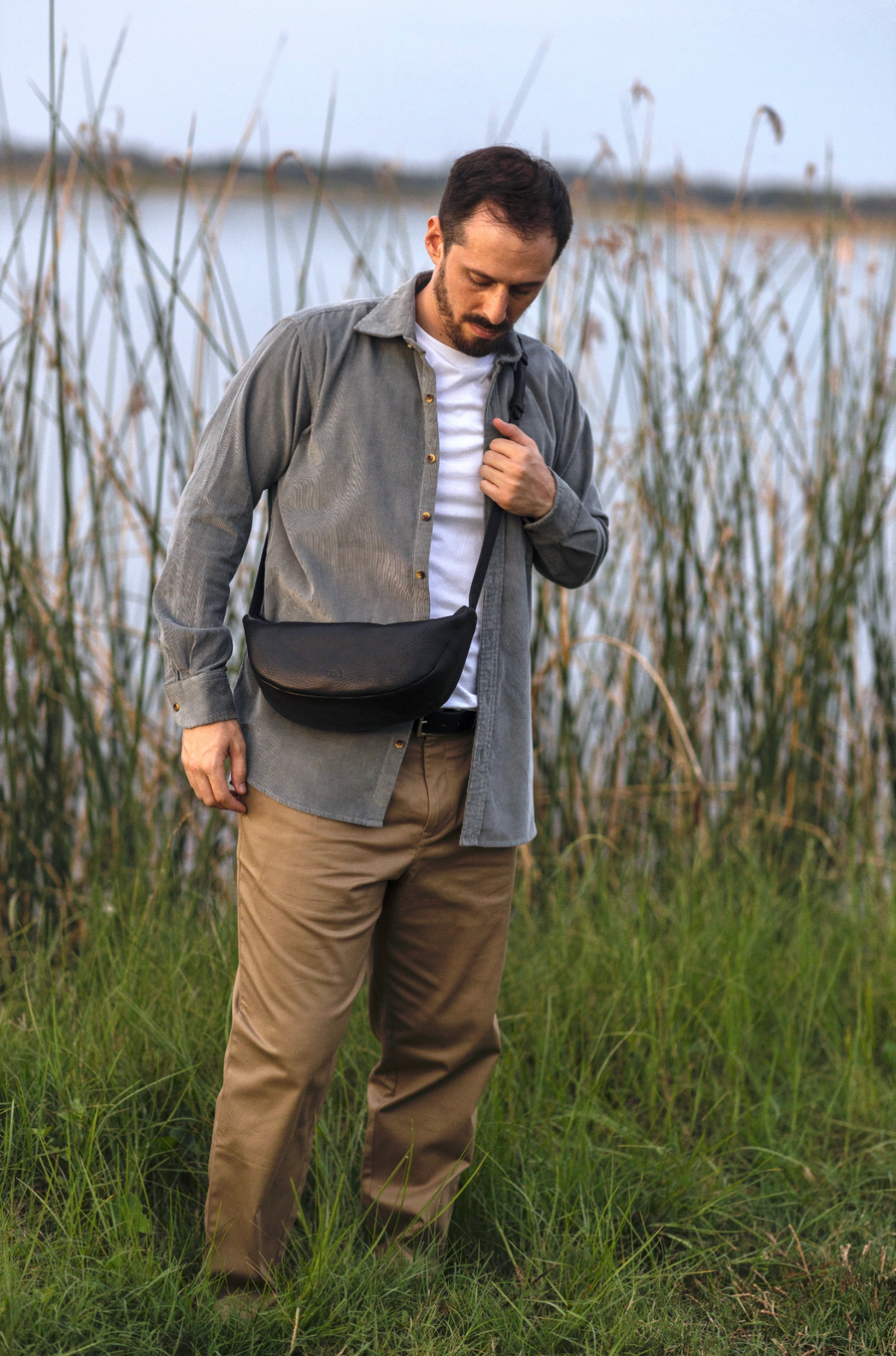 Leather Sling bag - Teca