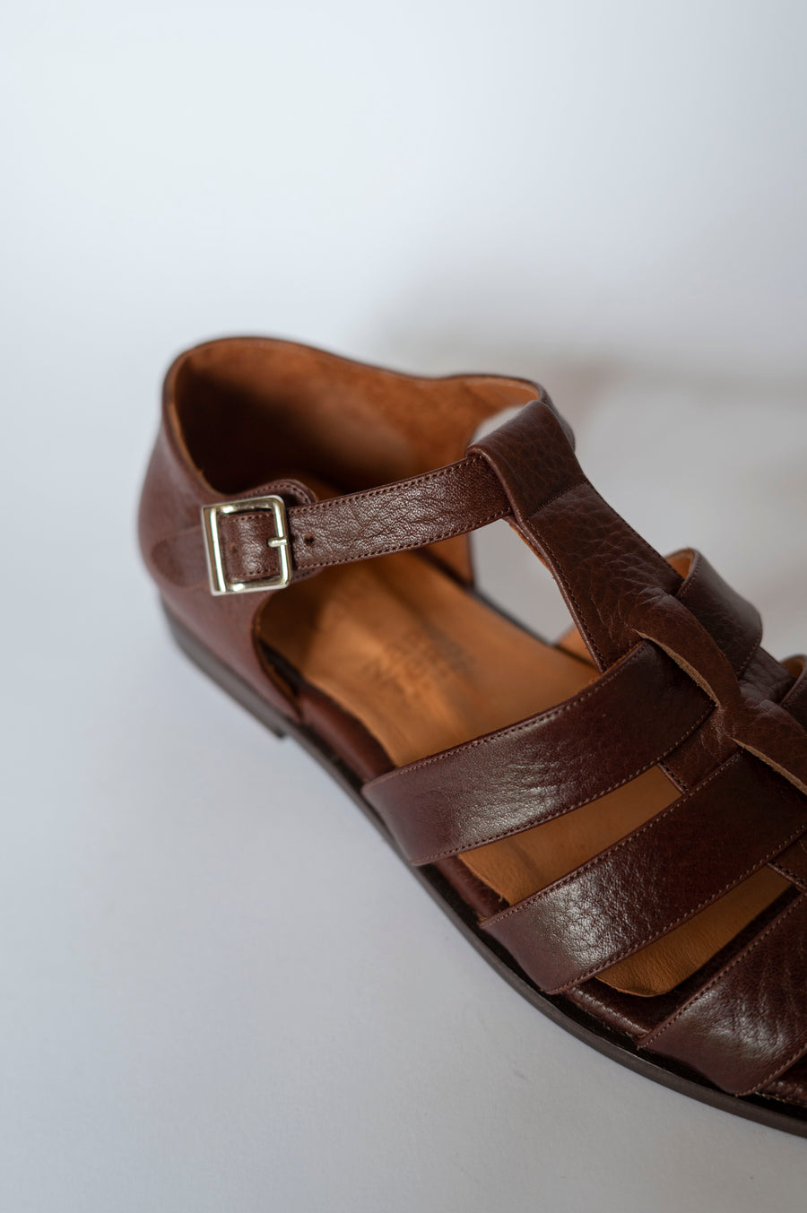 leather fisherman sandals classic buckle