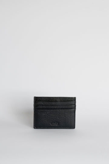 Leather card holder - Junco Black