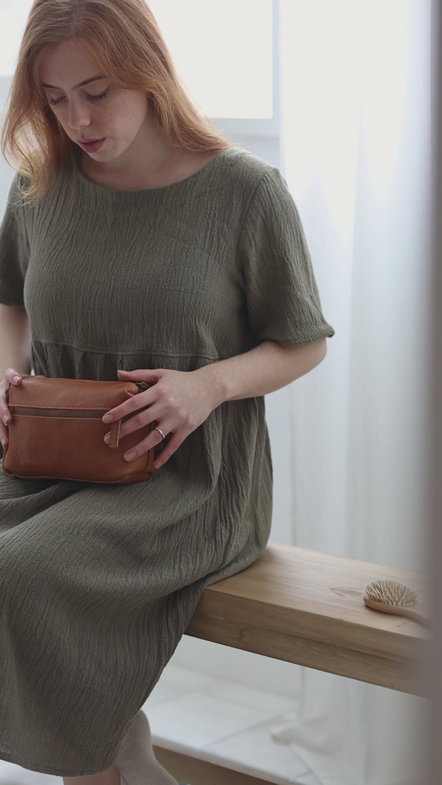 Leather Toiletry Bag  - Leather Neceser - Dopp Kit - Cosmetic Bag
