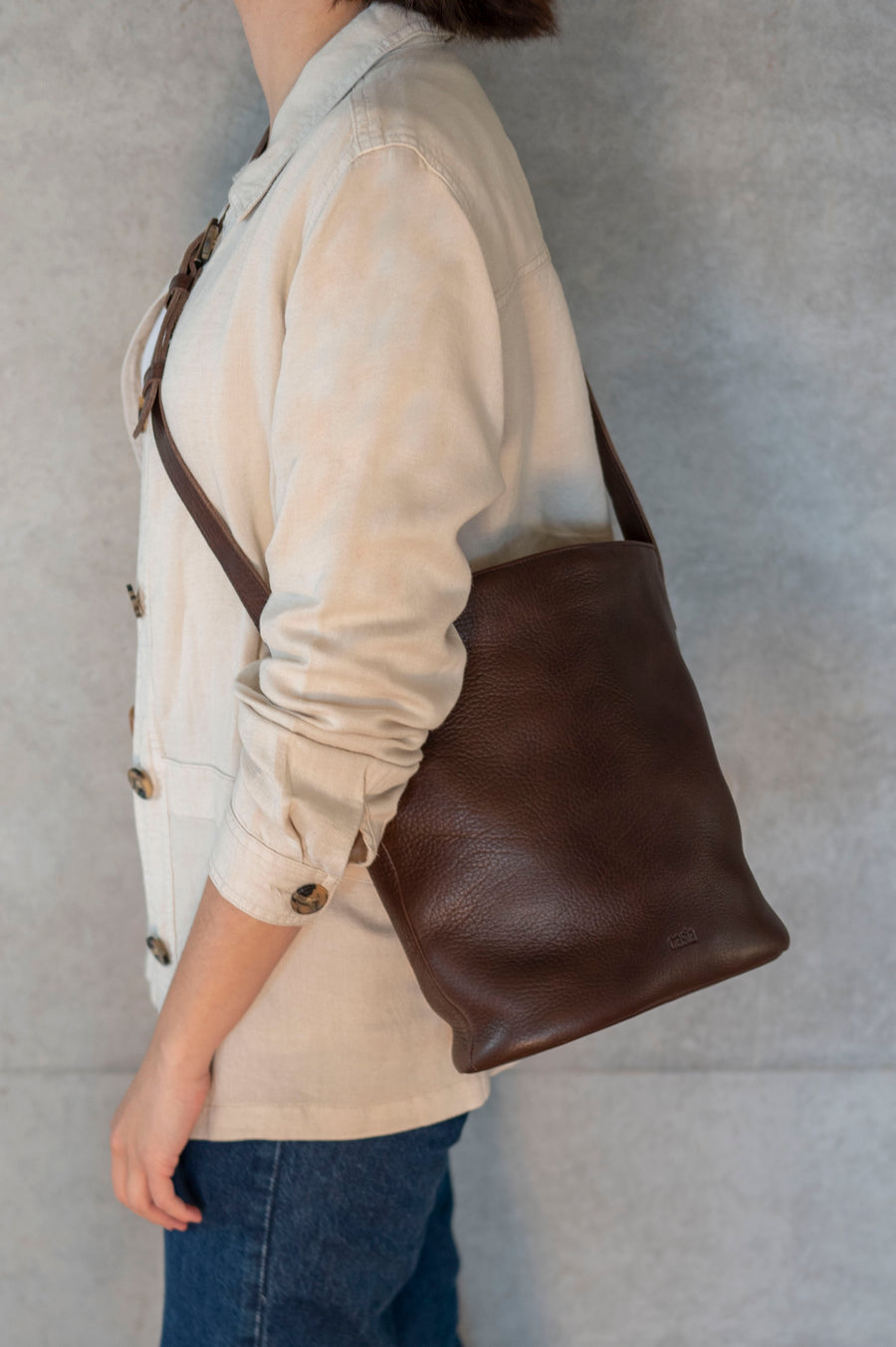 Leather crossbody bag - Río