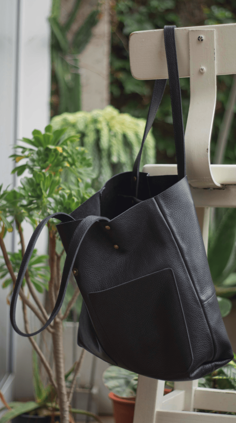Leather Tote Bag - Diaper Bag -  Leather Handbag - Laptop Bag