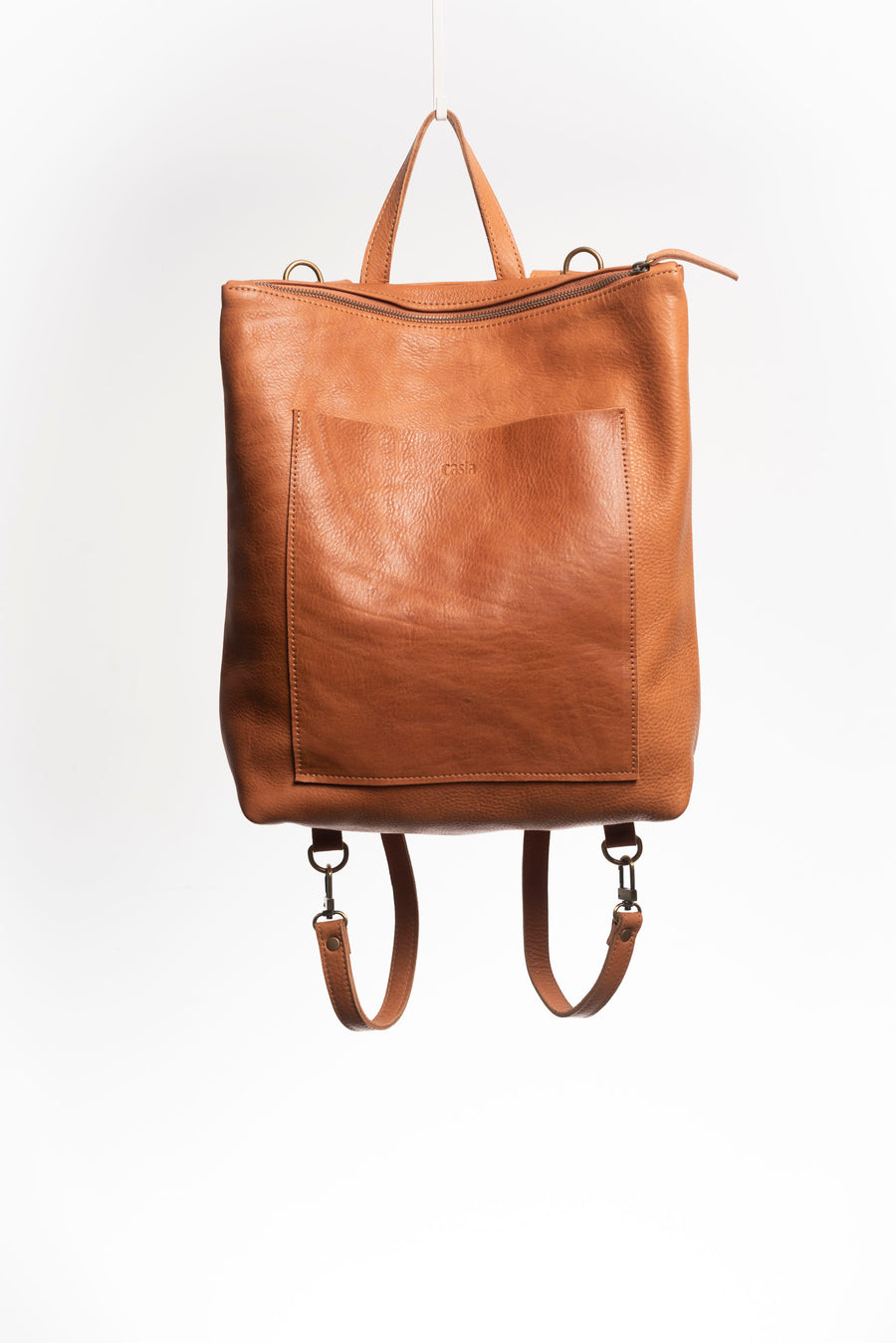 Convertible Full Grain Leather Backpack