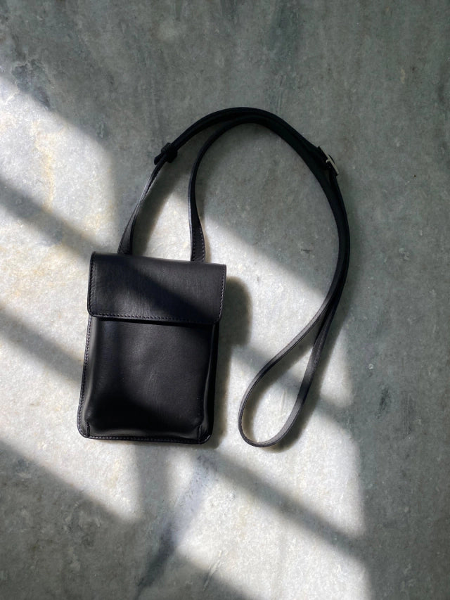 Mini leather bag. Shoulder bag. Full grain leather bag. Vegetable tanned leather purse.