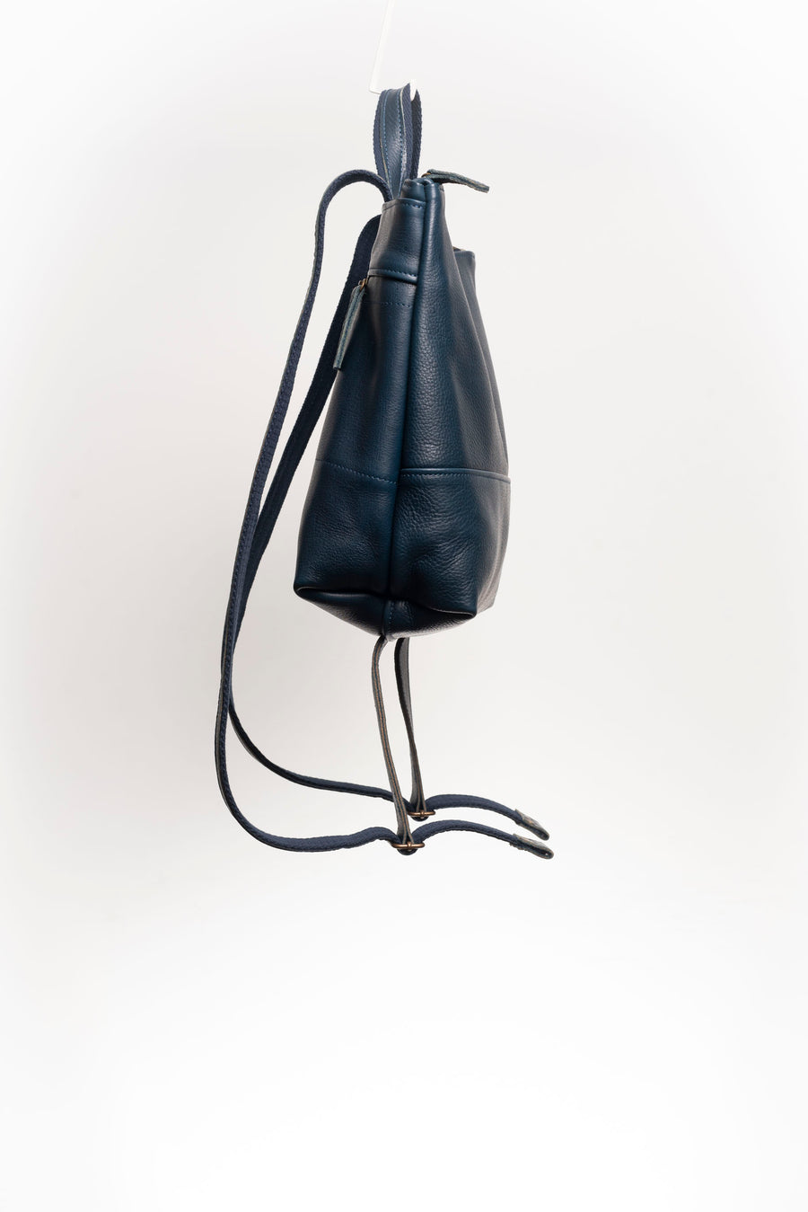 Full grain leather backpack. Vegetable tanned leather backpack. Unlined backpack.