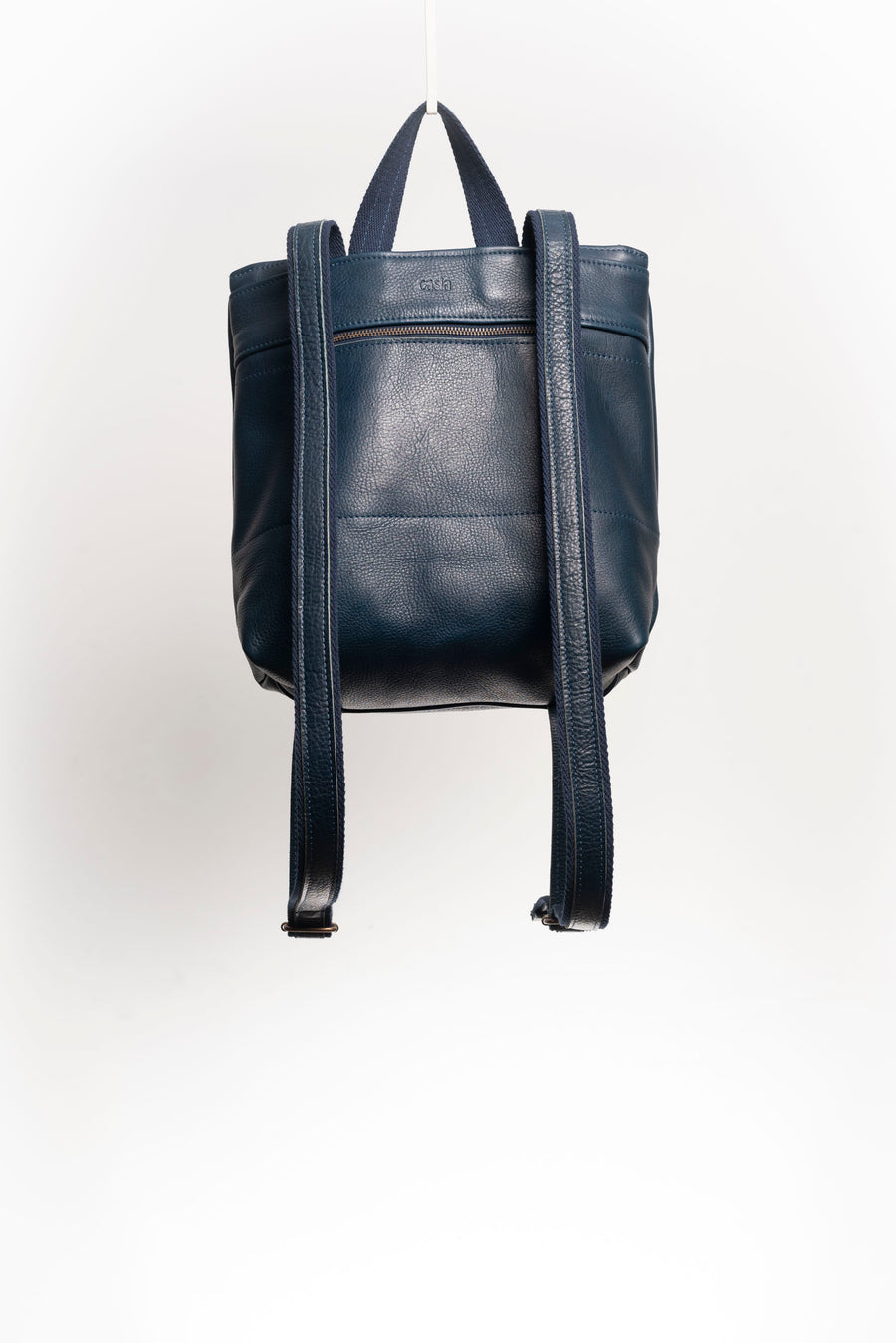 Full grain leather backpack. Vegetable tanned leather backpack. Unlined backpack.